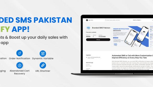 Branded Sms Pakistan Masking Sms Ecommerce Order Verification Sms